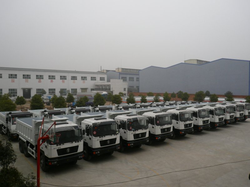 出口Congo剛果的20臺陜汽德龍自卸車